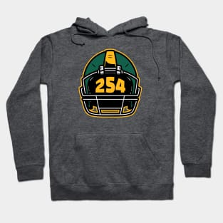 Retro Football Helmet 254 Area Code Waco Texas Football Hoodie